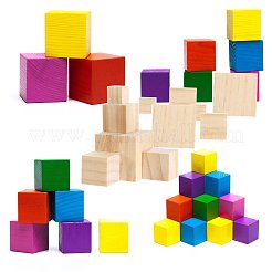 Fester Würfel Holzblock&nbsp;DIY-BC0010-04