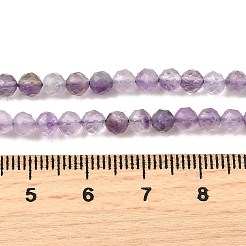 Natürlichen Amethyst Perlen Stränge&nbsp;G-S387-A02-4mm