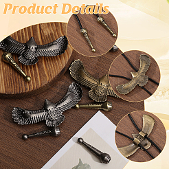 Breloques coulissantes en alliage pour cravate bolo&nbsp;DIY-CA0007-32