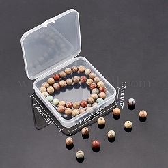 Fili di perline naturali aqua jasper&nbsp;G-AR0001-70