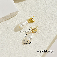 Boucles d'oreilles pendantes élégantes en laiton&nbsp;KS8037-1