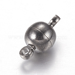 Runde Messing-Magnetverschlüsse mit Schlaufen&nbsp;X-MC019-B