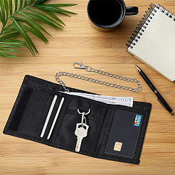 Porta carte in poliestere con catene staccabili&nbsp;AJEW-CY0003-19B