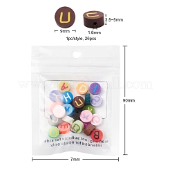 26pcs 26 Art handgemachte Polymer-Ton-Perlen&nbsp;CLAY-YW0001-40