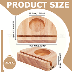 Portacandele in legno&nbsp;DIY-WH0699-09B