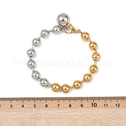 Bracelets de perles en acier inoxydable 304&nbsp;BJEW-Z136-03GP