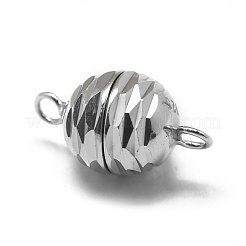 Anti-ossidazione placcato rodio 925 fermagli magnetici in argento sterling&nbsp;STER-L057-014P