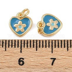Charms smalto ottone&nbsp;KK-H078-02B-G01