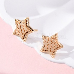 Clous d'oreilles en laiton&nbsp;EJEW-D288-14G
