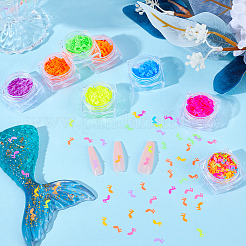 10 pz 10 colori note musicali animali paillettes accessori per la decorazione delle unghie&nbsp;MRMJ-OC0003-98