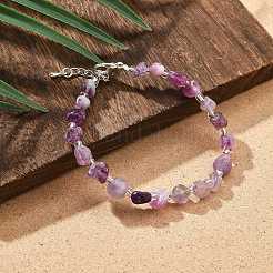 Armbänder aus natürlichen Quarzsplittern für Frauen&nbsp;BJEW-H623-01S-02