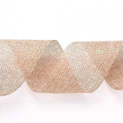 Ruban d'emballage en polyester imitation lin&nbsp;OCOR-G007-01E