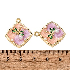 Pendentifs en émail en alliage doré&nbsp;ENAM-B028-02KCG-01