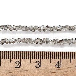 Galvanisieren transparente Glasperlen Stränge&nbsp;X-EGLA-P061-04C-PL01