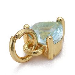 Adornos de latón micropavé de circonia cúbica&nbsp;KK-P192-08-G05