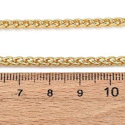 3 mm Weizenkettenhalsketten aus Messing&nbsp;NJEW-M108-08G-01