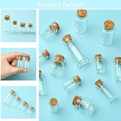 24 Stück 4 Stile Glasflasche&nbsp;CON-FS0001-17