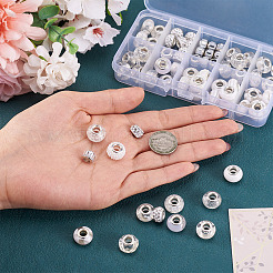 68 Stück 10 Stile Harz & Glas & Polymer Clay Strass europäischen Perlen&nbsp;RPDL-TA0001-07