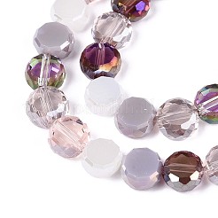 Chapelets de perles en verre électroplaqué&nbsp;X-EGLA-N022-03A-A02