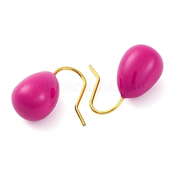 Orecchini pendenti a goccia in acciaio inossidabile smaltato 304 per donna&nbsp;EJEW-U023-01G-04