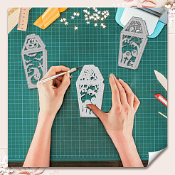 Halloween-Motiv Laterne Stanzschablonen aus Kohlenstoffstahl&nbsp;DIY-WH0309-2372