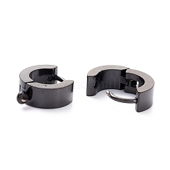 Boucles d'oreilles créoles en acier inoxydable 304&nbsp;STAS-I167-01C-EB
