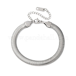 Bracelets à chaîne serpent en acier inoxydable 304 pour femmes&nbsp;BJEW-M096-03P