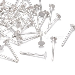 925 orecchino a bottone piatto in argento sterling&nbsp;STER-K167-045B-S