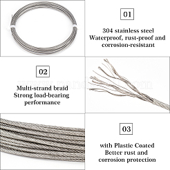 4 Rolle 304 Edelstahldraht&nbsp;TWIR-BC0001-39