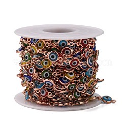 Tondo lampwork Brass Eye male catenine piatti fatti a mano&nbsp;CHC-P002-01RG