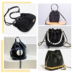 Cordon de serrage de sac en cuir pu&nbsp;FIND-WH0111-43