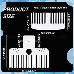 2 Stück Strickwerkzeuge aus Kunststoff mit Schleife in 2 Stilen&nbsp;DIY-PH0021-49