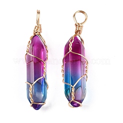 Murano Anhänger & Charms&nbsp;GLAA-T023-07P