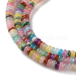Hilos de cuentas de jade blanco natural teñido&nbsp;X-G-B135-C01-01