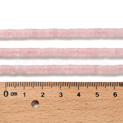 Natürlichen Rosenquarz Perlen Stränge&nbsp;G-P575-B44-4x2mm