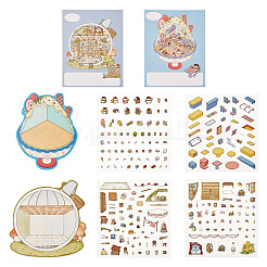 Pegatinas de plástico para mascotas&nbsp;DIY-TA0015-80G