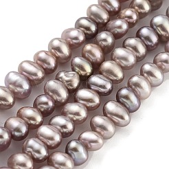 Brins de perles de culture d'eau douce naturelles&nbsp;PEAR-C003-08D