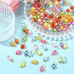100 Stück transparente Acrylperlen in Perlenanhängern&nbsp;PALLOY-YW00078-01