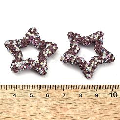 Sternförmige Strassperlen aus Polymerton&nbsp;CLAY-NH0001-06F