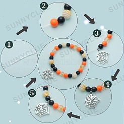 Set zur Herstellung von Halloween-Armbändern&nbsp;DIY-SC0021-87