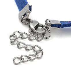 Creazione di braccialetti con doppio cordino in finta pelle scamosciata&nbsp;LS-STAS-M084-10P-03