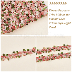 4.6~5 Yards Blumen-Polyester-Besatzband&nbsp;OCOR-PH0001-97F