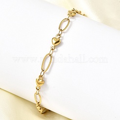 Bracelets à maillons en acier inoxydable 304&nbsp;BJEW-A044-03C-G