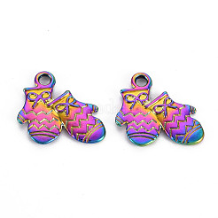 Regenbogenfarbene legierung anhänger&nbsp;PALLOY-S180-277-NR