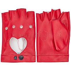 Fingerlose Handschuhe aus PU-Leder&nbsp;AJEW-CL0003-67A