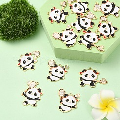 12 pendentif en alliage émaillé de sport de 4 styles&nbsp;ENAM-YW0008-45