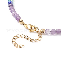 Set di collane con ciondolo a forma di falce di zirconi cubici colorati in stile 5 pz 5&nbsp;NJEW-JN04070