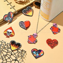 30 Stück 6 Stile undurchsichtig bedruckte Acrylanhänger&nbsp;MACR-CJ0002-12