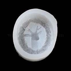 Moldes de silicona de grado alimenticio cabeza de reno diy&nbsp;DIY-F136-01