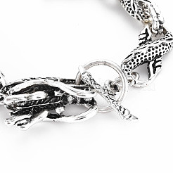 Bracciali a catena da uomo in lega&nbsp;BJEW-N015-005